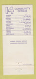 Matchbook Cover - National Community Bank Bergen County NJ 30 Strike