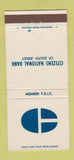 Matchbook Cover - Citizens National Bank Bridgeton Cape May NJ 30 Strike