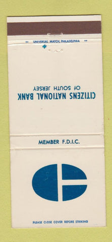 Matchbook Cover - Citizens National Bank Bridgeton Cape May NJ 30 Strike