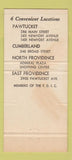 Matchbook Cover - Pawtucket Savings RI 1966 30 Strike