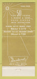 Matchbook Cover - S Marsh & Sons Jewelry Newark Millburn NJ  30 Strike
