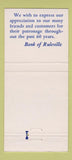 Matchbook Cover - Bank of Ruleville MS 1962 30 Strike