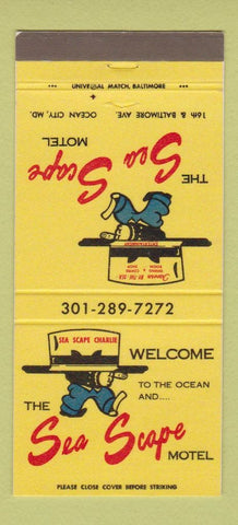 Matchbook Cover - Sea Scape Motel Ocean City MD 30 Strike