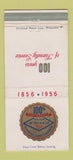 Matchbook Cover - McDonald 100th 1956 building supply 30 Strike