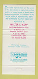 Matchbook Cover Universal Rundle Bathrooms Diamond Match Cleveland OH 30 Strike