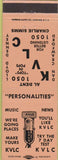 Matchbook Cover - KVLC Radio Little Rock AR
