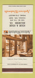 Matchbook Cover - Andersen Windows Kolbe Millwork Wausau WI 30 Strike