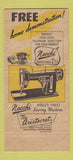 Matchbook Cover - Necchi Sewing Machines Walt Hunt's Hastings NE 30 Strike
