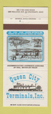 Matchbook Cover - Queen City Terminals Cincinnati OH 30 Strike
