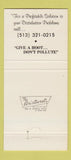 Matchbook Cover - Queen City Terminals Cincinnati OH 30 Strike