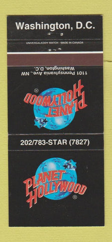 Matchbook Cover - Planet Hollywood Washington DC 30 Strike