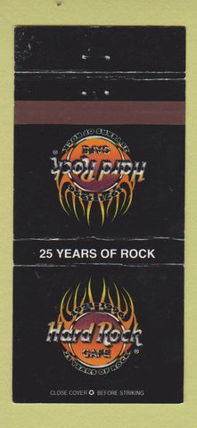 Matchbook Cover - Hard Rock Cafe 25th WEAR 30 Strike