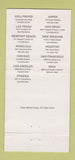 Matchbook Cover - Hard Rock Cafe 25th WEAR 30 Strike