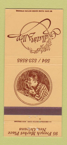 Matchbook Cover - Gallatin Alley New Orleans LA 30 Strike