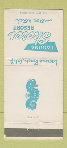 Matchbook Cover - Laguna Shores Resort Laguna Beach CA seahorse 30 Strike