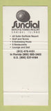 Matchbook Cover - Sundial Beach Tennis Resort Sanibel Island FL 30 Strike