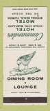Matchbook Cover - Commander Hotel Ocean City MD Riviera Beach FL 30 Strike
