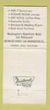 Matchbook Cover - Channel Inn Motel Washington DC 30 Strike