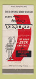 Matchbook Cover - PC Beck Aluminum Alloy Ingots Cleveland OH 30 Strike