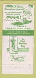 Matchbook Cover - Rutland County Bank VT 30 Strike