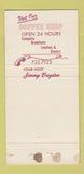 Matchbook Cover - 101 Club Oceanside CA 30 Strike