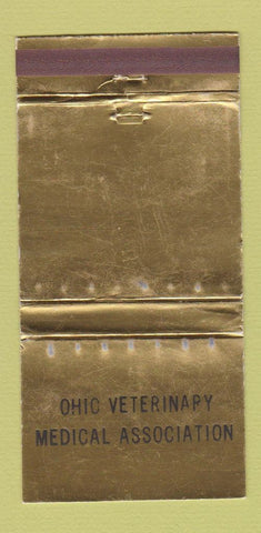 Matchbook Cover - Ohio Veterinary Medical Association WORN 30 Strike