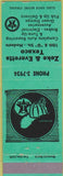 Matchbook Cover - Zeke Everett's Texaco Modesto CA Green Stamps green