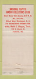 Matchbook Cover Nacamco Match Club Convention Cincinnati OH 1954 WEAR 30 Strike