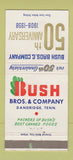 Matchbook Cover - Bush Bros Canned Foods 1958 Dandridge TN 30 Strike