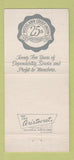 Matchbook Cover - Woodlawn Credit Union Pawtucket RI 1955 30 Strike