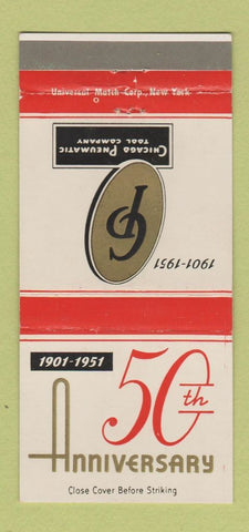 Matchbook Cover - Chicago Pneumatic Tool IL 1951 30 Strike