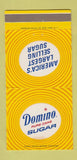 Matchbook Cover - Domino Pure Cane Sugar 30 Strike