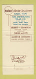 Matchbook Cover - Tube Distributors Euless TX aircraft aluminum 30 Strike