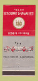 Matchbook Cover - Erawan Garden Hotel Palm Desert CA 30 Strike