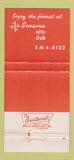 Matchbook Cover - 4 Seasons Nite Club Denver Colorado Colfax 30 Strike