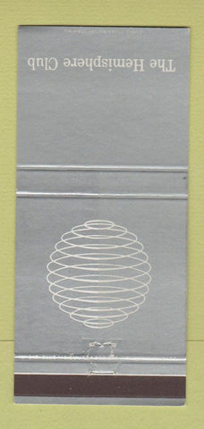 Matchbook Cover - Hemisphere Club Rockefeller Center New York City 30 Strike