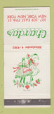 Matchbook Cover - Chardas New York City Hungarian Gypsy Music 30 Strike