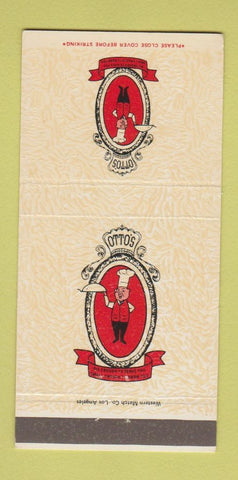 Matchbook Cover - Otto's Pink Pig Restaurant Sherman Oaks CA 30 Strike
