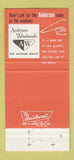 Matchbook Cover - Andersen Windows Krzyske Lumber Walt MI coal lumber 30 Strike