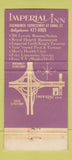 Matchbook Cover - Imperial Inn Chicago IL WEAR 30 Strike