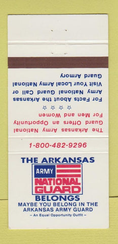 Matchbook Cover - Arkansas Army National Guard AR 30 Strike