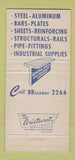 Matchbook Cover - Tacoma Steel Equipment WA WEAR 30 Strike