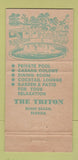 Matchbook Cover - The Triton Miami Beach FL WEAR 30 Strike