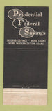 Matchbook Cover - Prudential Federal Savings Salt Lake City UT WEAR 30 Strike
