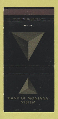 Matchbook Cover - Bank of MT Helena Great Falls Butte Chester Missoula 30 Strike