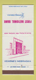 Matchbook Cover - First National Bank Karney NE 30 Strike