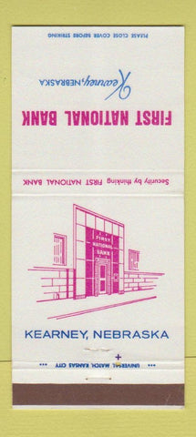 Matchbook Cover - First National Bank Karney NE 30 Strike