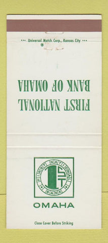 Matchbook Cover - First National Bank Omaha NE 30 Strike