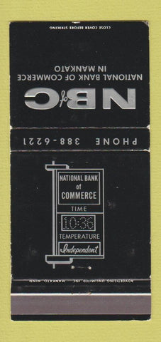 Matchbook Cover - National Bank of Commerce Mankato MN WEAR 30 Strike