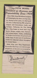 Matchbook Cover - King Fifth Wheel Company Philadelphia PA 1954 30 Strike